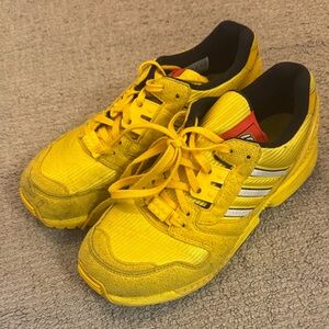 Adidas Lego Bright Yellow Sneakers with White Accents